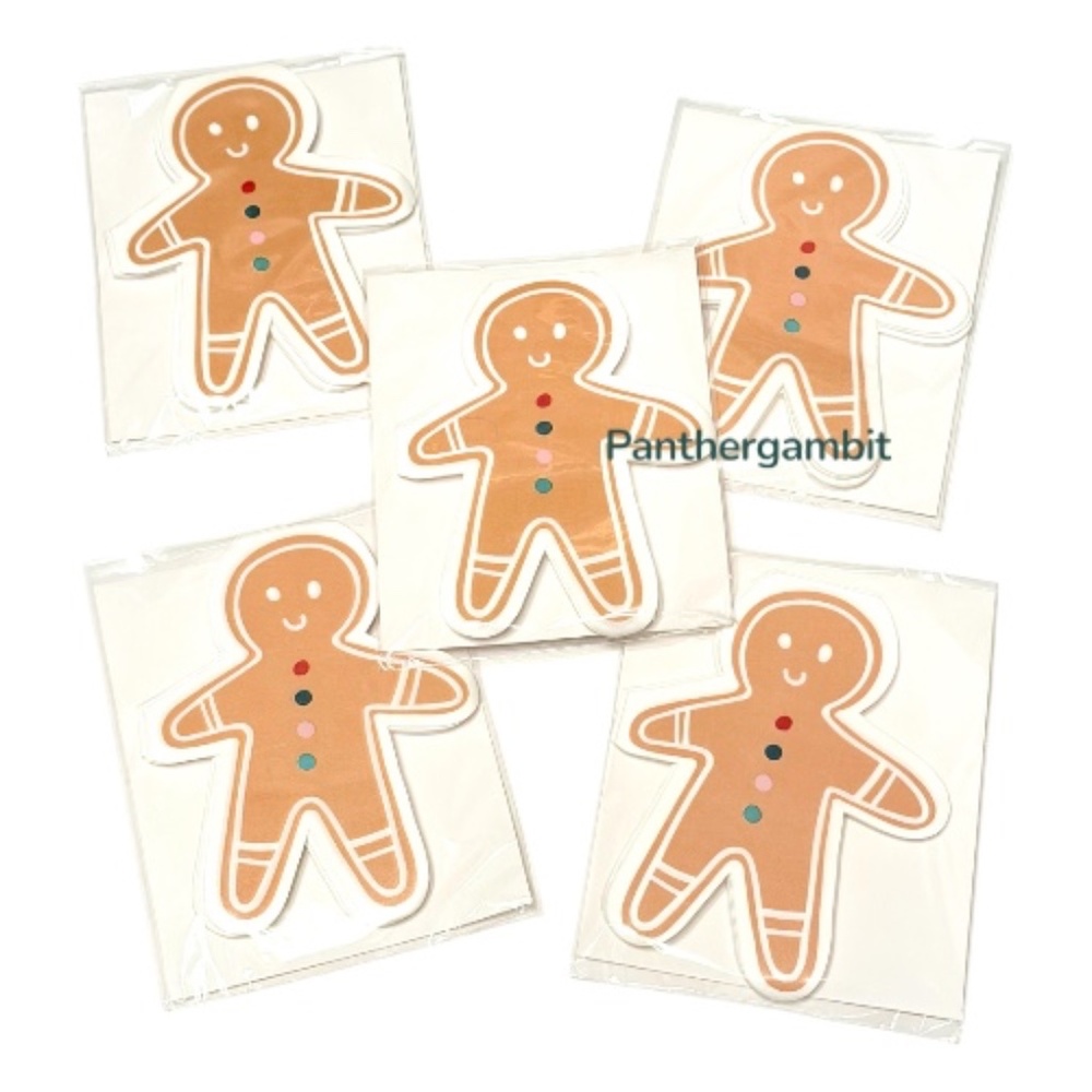 NEW 5 Sets of 20 count packs Gingerbread-man paper Lunch Napkins Target Spritz